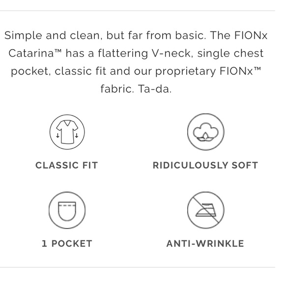 Seaglass Catrina Scrub top Medium - Picture 6 of 7